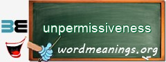 WordMeaning blackboard for unpermissiveness